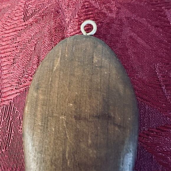 Vintage Wooden Brown Spoon, Large 18" x 3 1/2" Primitive Carved Folk Art - Picture 4 of 7